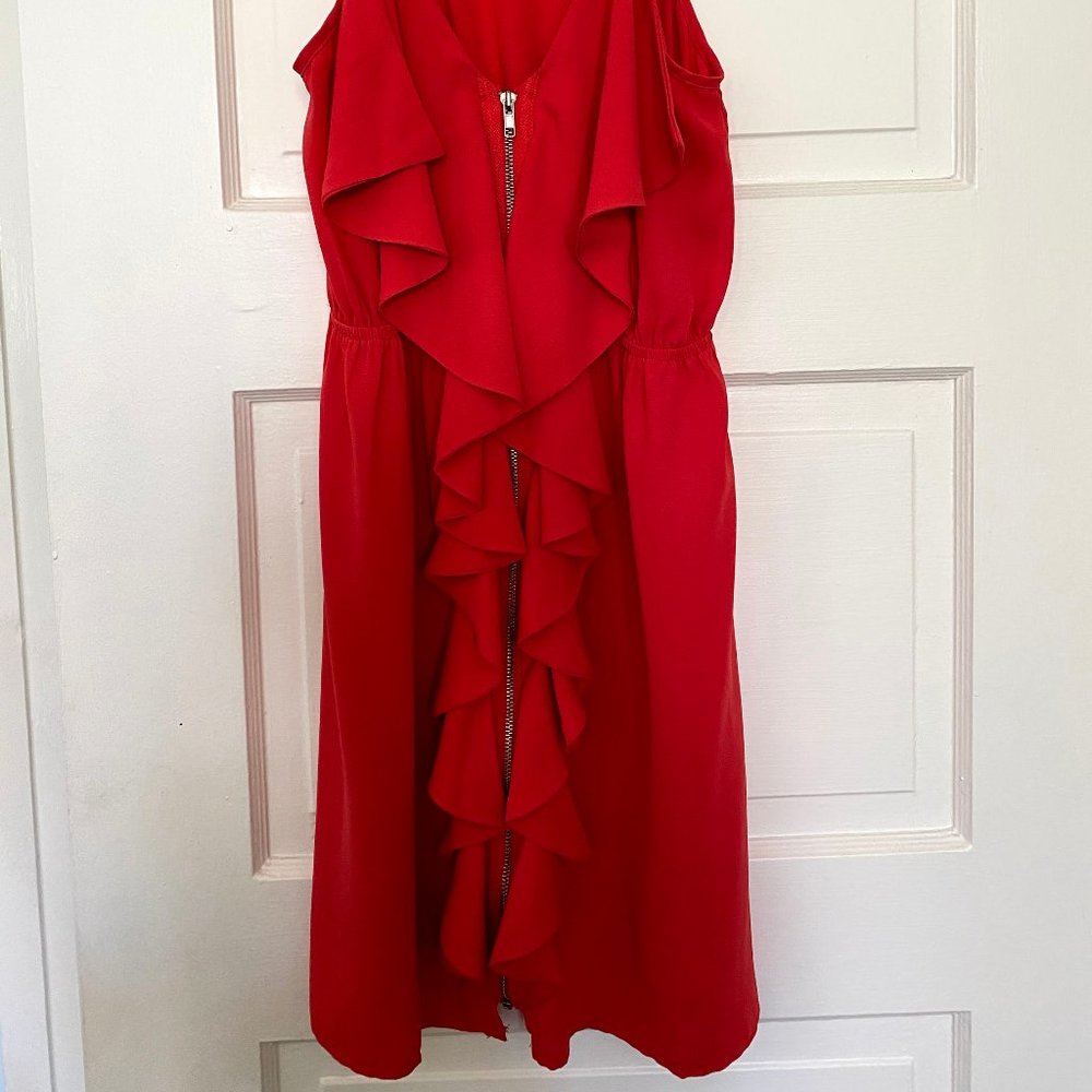 Francesca's Alya Spaghetti Strap Ruffle Dress